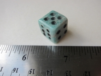 Dice : d6 12mm amazonite