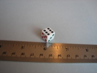 Dice : d6 12mm colored pips
