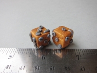 Dice : d6 12mm etsy JENetics steampunk