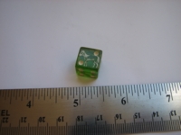 Dice : d6 12mm horse translucent green