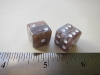 Dice : d6 14mm agate seam