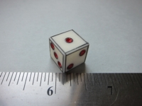 Dice : d6 14mm bone Maxim