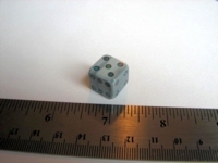 Dice : d6 14mm opal