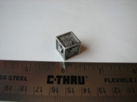 Dice : d6 14mm pewter luck