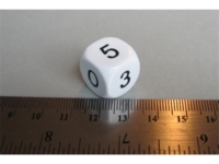 Dice : d6 16mm 0-5