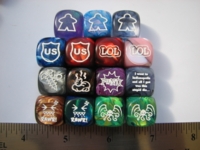 Dice : d6 16mm CHX icons GenCon09