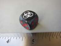 Dice : d6 16mm CHX nuke black