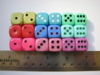 Dice : d6 16mm CHX opaque GenCon09