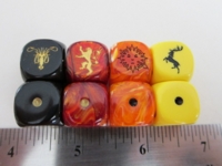 Dice : d6 16mm CatMonkey GoT