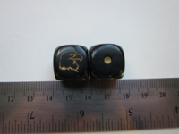 Dice : d6 16mm CatMonkey eagle black