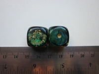 Dice : d6 16mm CatMonkey green