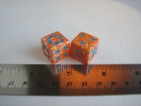 Dice : d6 16mm Chessex AoC orange speckled