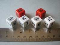 Dice : d6 16mm Chessex spiders