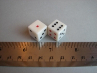 Dice : d6 16mm Chinese style