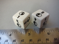 Dice : d6 16mm Crisloid moons