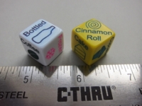 Dice : d6 16mm EH snack beverage