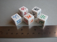 Dice : d6 16mm FB runic