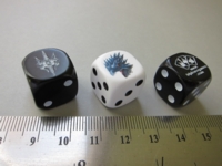 Dice : d6 16mm Hellfrost Triple Ace