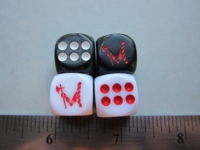 Dice : d6 16mm Hennessy
