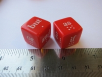 Dice : d6 16mm KS writers dice