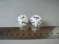 Dice : d6 16mm Koplow dinos