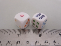 Dice : d6 16mm Koplow shape pips