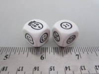 Dice : d6 16mm Koplow silly faces