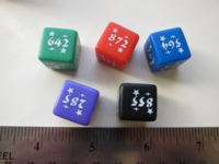 Dice : d6 16mm Mathematical Genius