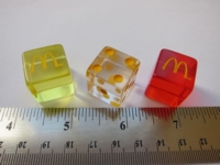 Dice : d6 16mm McDonalds