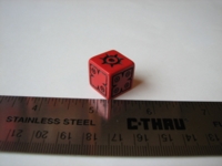 Dice : d6 16mm QW redX