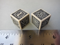 Dice : d6 16mm QW roman