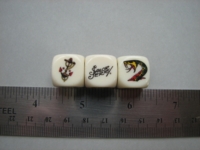 Dice : d6 16mm Sailor Jerry