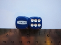 Dice : d6 16mm Tsingtao blue