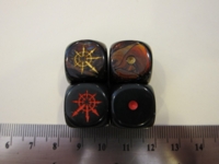 Dice : d6 16mm Warhammer Star of Chaos