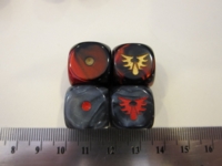 Dice : d6 16mm Warhammer blood angels