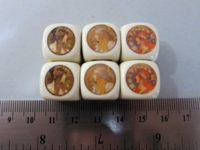 Dice : d6 16mm YakYak Mucha