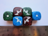 Dice : d6 16mm chaos set multi