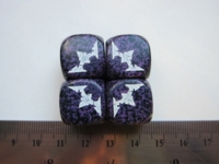 Dice : d6 16mm chaos set purple