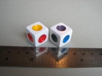 Dice : d6 16mm chroma cubes