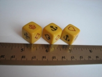 Dice : d6 16mm crown and anchor