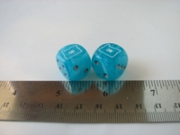 Dice : d6 16mm custom Oregon aqua