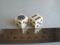 Dice : d6 16mm custom birdseye