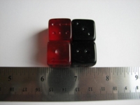 Dice : d6 16mm glass Abbot of England