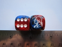 Dice : d6 16mm jspassnthru GeorgeWashington