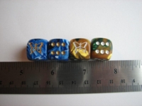 Dice : d6 16mm jspassnthru butterflies