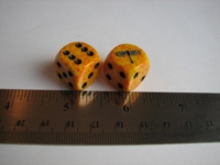 Dice : d6 16mm jspassnthru dragonfly lotus