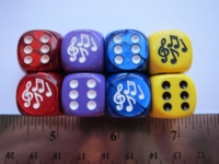 Dice : d6 16mm jspassnthru music