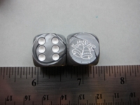 Dice : d6 16mm jspassnthru silver bells