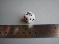 Dice : d6 16mm jspassnthru snowman mop