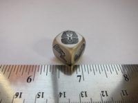 Dice : d6 16mm metal Egypt